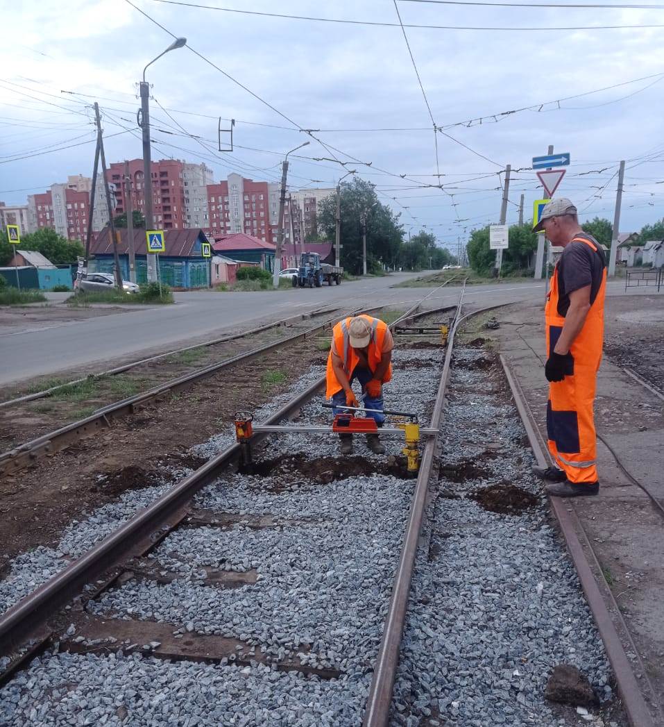 Read more about the article По улице Лермонтова проводится капитальный ремонт трамвайных путей