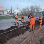 В Омске приступили к капитальному ремонту трамвайных путей