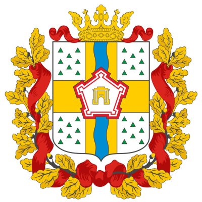 Coat of arms of Omsk Oblast in Russian Federation